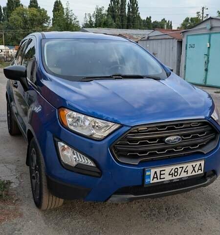 Синий Форд Экоспорт, объемом двигателя 1 л и пробегом 104 тыс. км за 12900 $, фото 1 на Automoto.ua