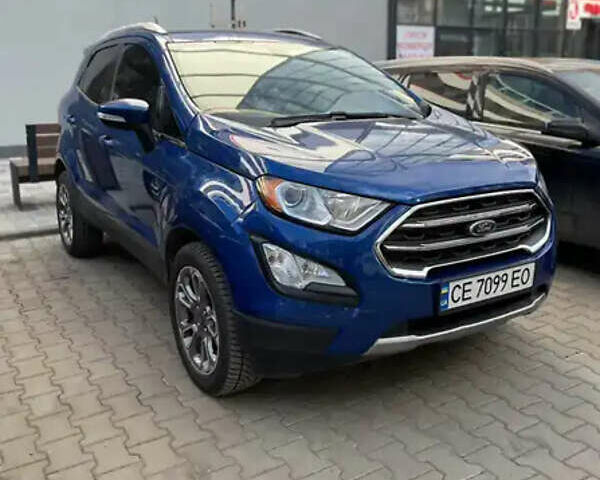 Синий Форд Экоспорт, объемом двигателя 2 л и пробегом 104 тыс. км за 12000 $, фото 1 на Automoto.ua