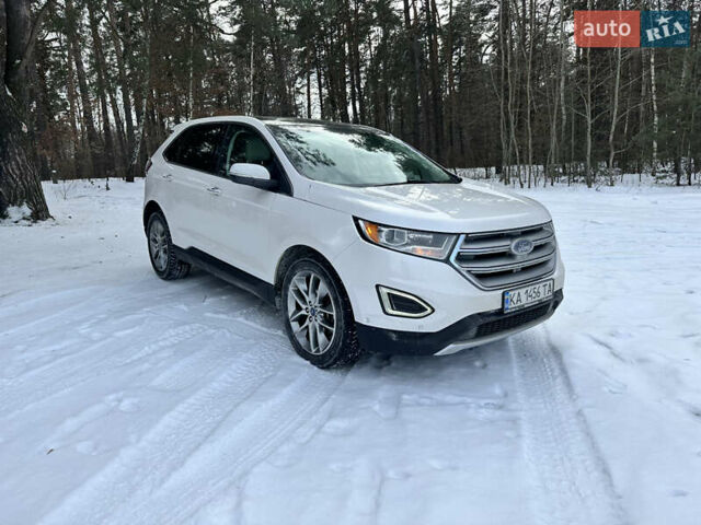 Белый Форд Эдж, объемом двигателя 2 л и пробегом 124 тыс. км за 20800 $, фото 1 на Automoto.ua