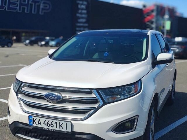 Білий Форд Едж, об'ємом двигуна 2 л та пробігом 106 тис. км за 18500 $, фото 1 на Automoto.ua
