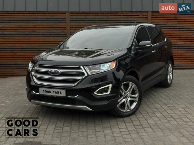 Черный Форд Эдж, объемом двигателя 2 л и пробегом 182 тыс. км за 15500 $, фото 1 на Automoto.ua