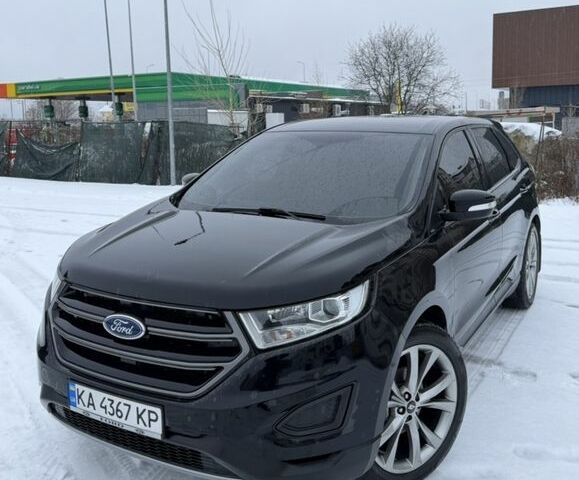 Черный Форд Эдж, объемом двигателя 2 л и пробегом 90 тыс. км за 15500 $, фото 1 на Automoto.ua