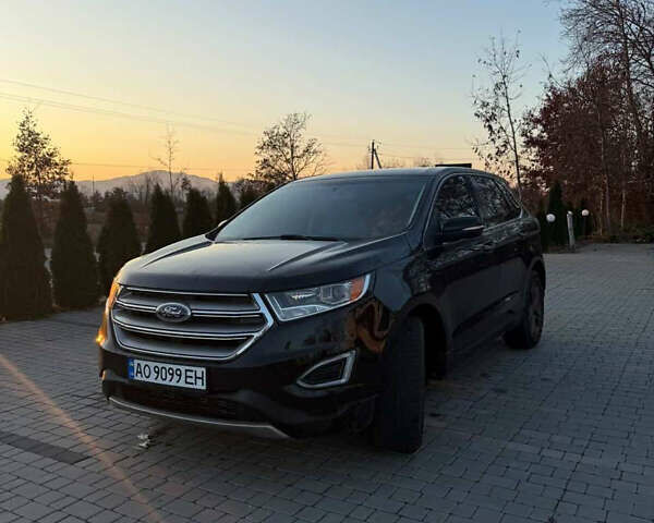 Черный Форд Эдж, объемом двигателя 2 л и пробегом 152 тыс. км за 16700 $, фото 1 на Automoto.ua