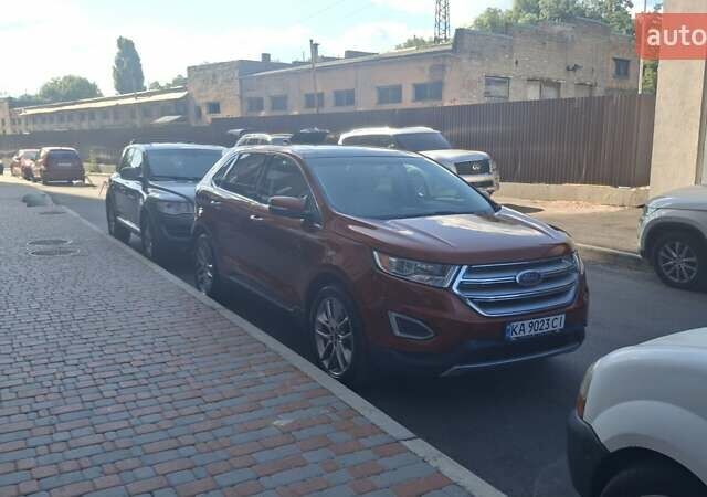 Красный Форд Эдж, объемом двигателя 3.5 л и пробегом 196 тыс. км за 18900 $, фото 1 на Automoto.ua