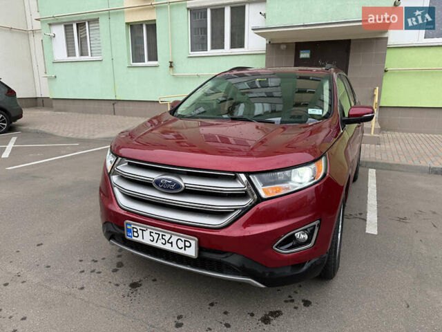 Красный Форд Эдж, объемом двигателя 2 л и пробегом 92 тыс. км за 16300 $, фото 1 на Automoto.ua