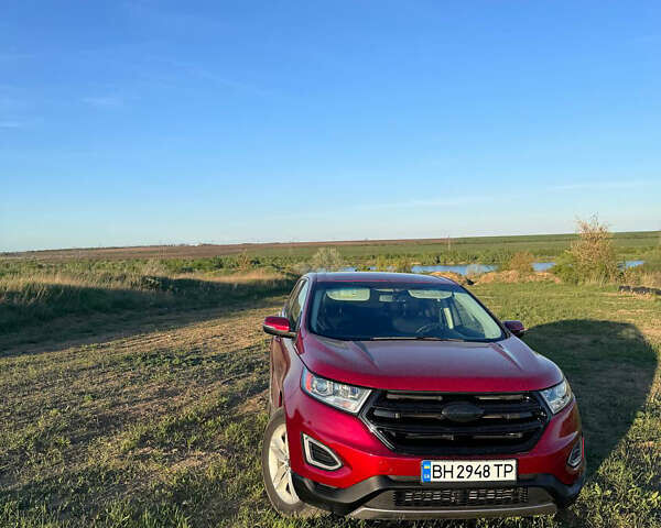 Красный Форд Эдж, объемом двигателя 2 л и пробегом 198 тыс. км за 16000 $, фото 1 на Automoto.ua