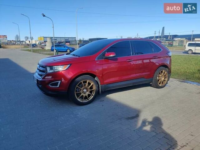Красный Форд Эдж, объемом двигателя 3.5 л и пробегом 140 тыс. км за 18000 $, фото 1 на Automoto.ua