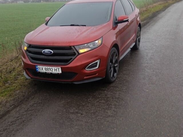 Красный Форд Эдж, объемом двигателя 2.7 л и пробегом 202 тыс. км за 15400 $, фото 1 на Automoto.ua