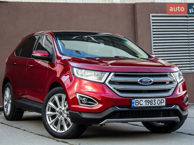 Красный Форд Эдж, объемом двигателя 3.5 л и пробегом 135 тыс. км за 15900 $, фото 1 на Automoto.ua