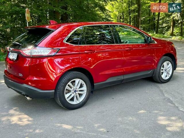 Красный Форд Эдж, объемом двигателя 2 л и пробегом 130 тыс. км за 17900 $, фото 1 на Automoto.ua