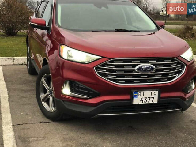 Красный Форд Эдж, объемом двигателя 2 л и пробегом 87 тыс. км за 25500 $, фото 1 на Automoto.ua