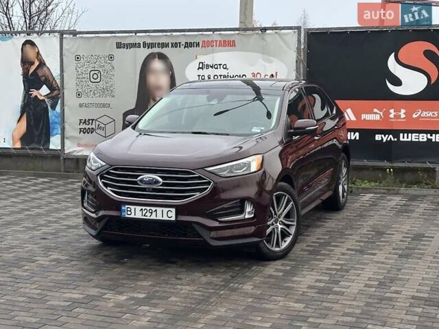 Красный Форд Эдж, объемом двигателя 2 л и пробегом 50 тыс. км за 19900 $, фото 1 на Automoto.ua