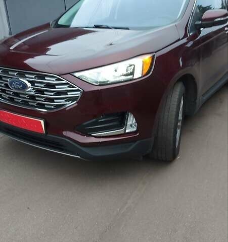 Красный Форд Эдж, объемом двигателя 2 л и пробегом 123 тыс. км за 21700 $, фото 1 на Automoto.ua