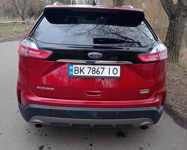 Червоний Форд Едж, об'ємом двигуна 2 л та пробігом 71 тис. км за 24000 $, фото 1 на Automoto.ua
