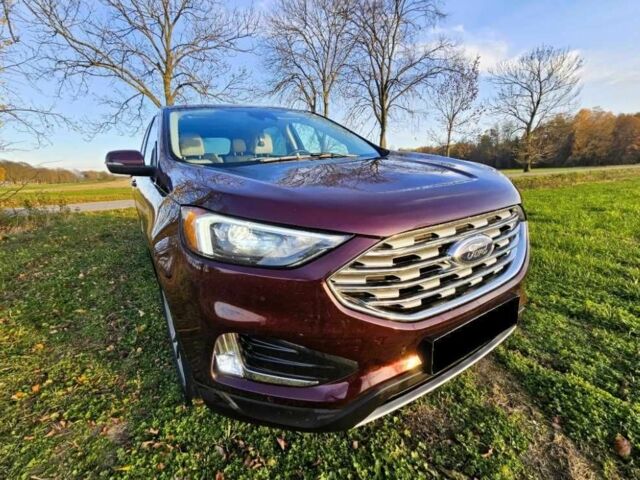 Красный Форд Эдж, объемом двигателя 2 л и пробегом 74 тыс. км за 14400 $, фото 1 на Automoto.ua