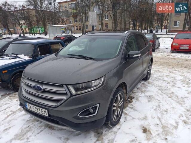 Серый Форд Эдж, объемом двигателя 2 л и пробегом 108 тыс. км за 19500 $, фото 1 на Automoto.ua
