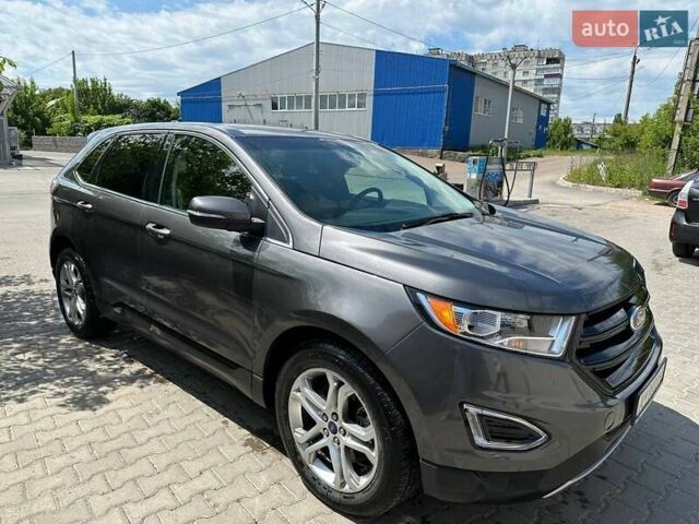 Серый Форд Эдж, объемом двигателя 2 л и пробегом 160 тыс. км за 15500 $, фото 1 на Automoto.ua