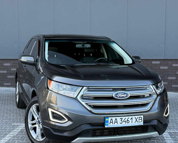 Серый Форд Эдж, объемом двигателя 2 л и пробегом 101 тыс. км за 16700 $, фото 1 на Automoto.ua