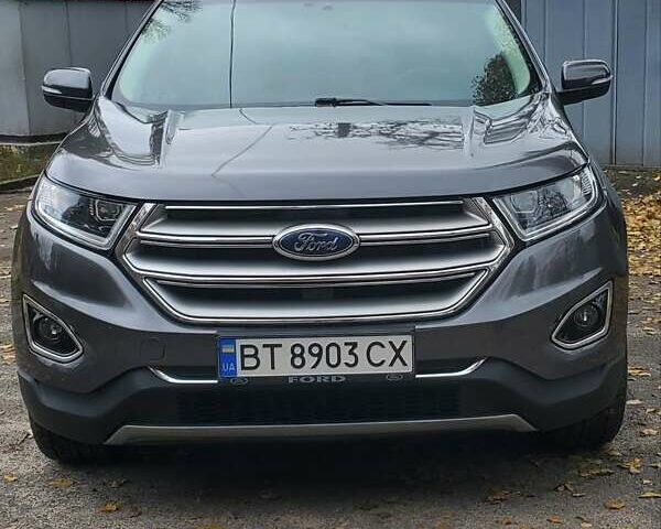 Серый Форд Эдж, объемом двигателя 2 л и пробегом 139 тыс. км за 19000 $, фото 1 на Automoto.ua