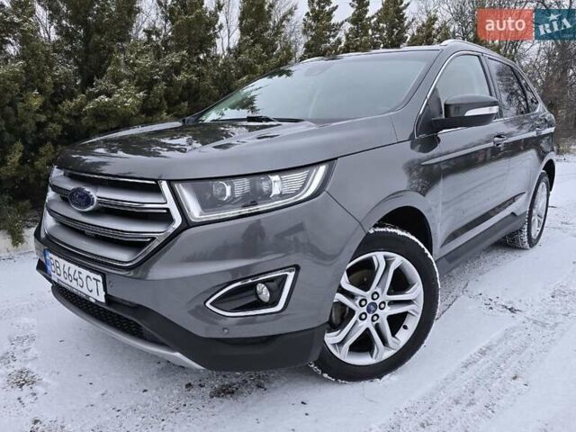 Серый Форд Эдж, объемом двигателя 2 л и пробегом 128 тыс. км за 21300 $, фото 1 на Automoto.ua