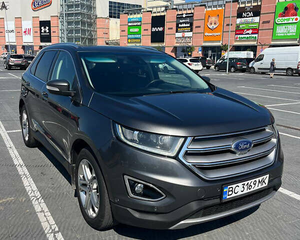 Серый Форд Эдж, объемом двигателя 2 л и пробегом 212 тыс. км за 16500 $, фото 1 на Automoto.ua