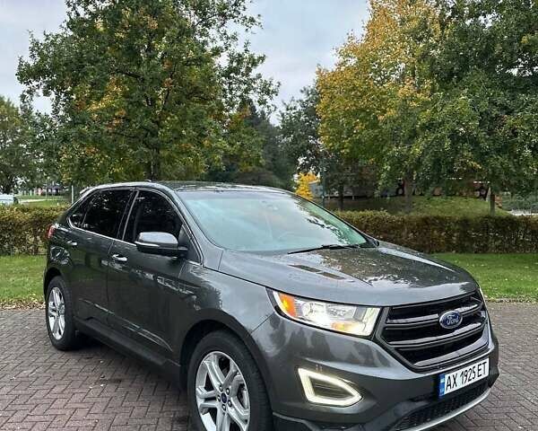 Серый Форд Эдж, объемом двигателя 2 л и пробегом 137 тыс. км за 12950 $, фото 1 на Automoto.ua