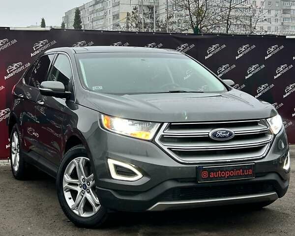 Серый Форд Эдж, объемом двигателя 2 л и пробегом 109 тыс. км за 21000 $, фото 1 на Automoto.ua