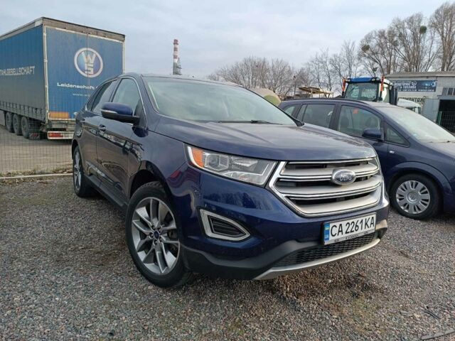 Синій Форд Едж, об'ємом двигуна 2 л та пробігом 126 тис. км за 16900 $, фото 1 на Automoto.ua