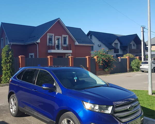 Синій Форд Едж, об'ємом двигуна 2 л та пробігом 123 тис. км за 17800 $, фото 1 на Automoto.ua