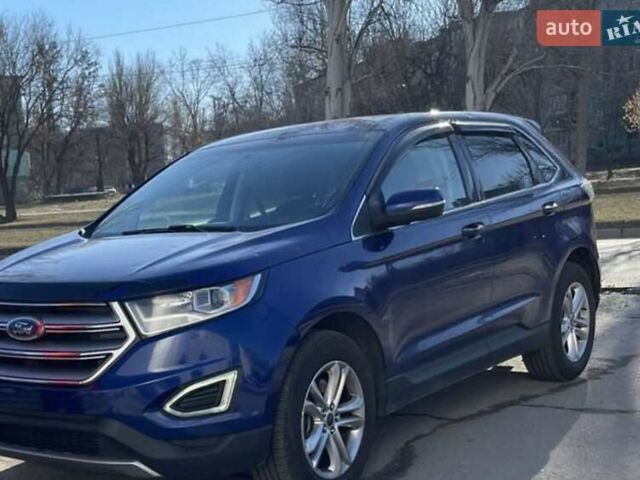 Синий Форд Эдж, объемом двигателя 2 л и пробегом 120 тыс. км за 13600 $, фото 1 на Automoto.ua