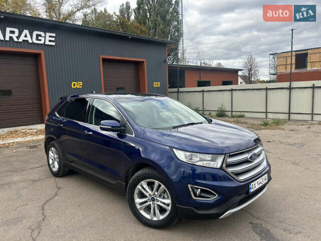 Синій Форд Едж, об'ємом двигуна 2 л та пробігом 93 тис. км за 16000 $, фото 1 на Automoto.ua