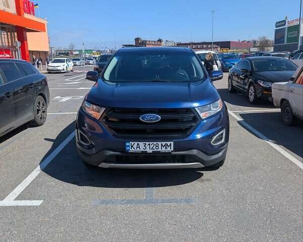 Синий Форд Эдж, объемом двигателя 2 л и пробегом 173 тыс. км за 16000 $, фото 1 на Automoto.ua