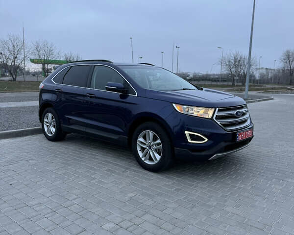 Синий Форд Эдж, объемом двигателя 2 л и пробегом 245 тыс. км за 14500 $, фото 1 на Automoto.ua