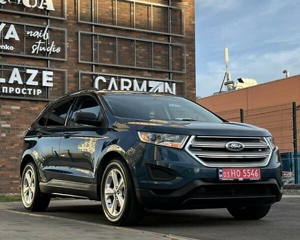 Синий Форд Эдж, объемом двигателя 2 л и пробегом 75 тыс. км за 13750 $, фото 1 на Automoto.ua