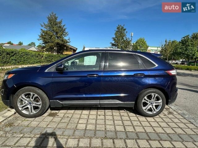 Синий Форд Эдж, объемом двигателя 2 л и пробегом 172 тыс. км за 15000 $, фото 1 на Automoto.ua