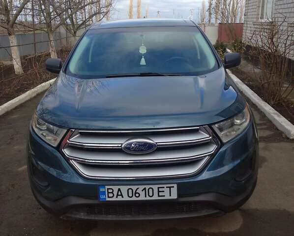 Синий Форд Эдж, объемом двигателя 2 л и пробегом 96 тыс. км за 16000 $, фото 1 на Automoto.ua
