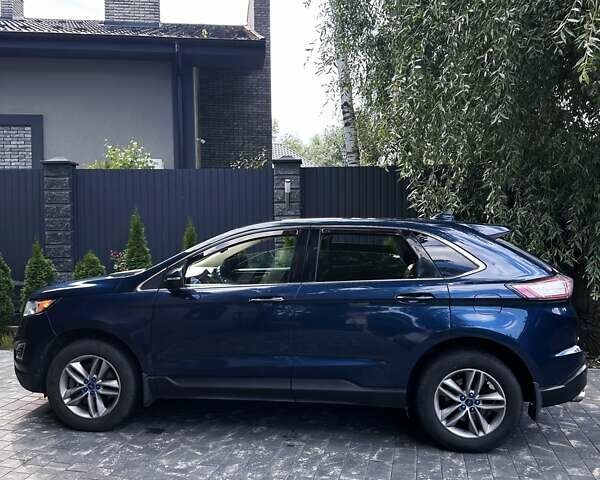 Синий Форд Эдж, объемом двигателя 2 л и пробегом 102 тыс. км за 18500 $, фото 1 на Automoto.ua