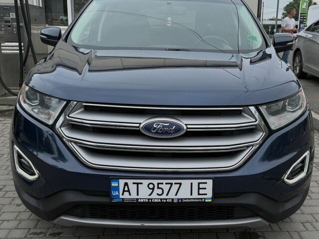 Синий Форд Эдж, объемом двигателя 2 л и пробегом 172 тыс. км за 16300 $, фото 1 на Automoto.ua