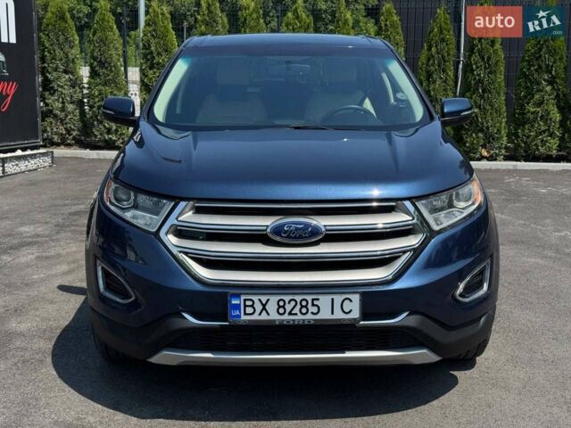 Синий Форд Эдж, объемом двигателя 2 л и пробегом 121 тыс. км за 17999 $, фото 1 на Automoto.ua