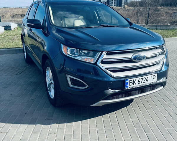Синий Форд Эдж, объемом двигателя 2 л и пробегом 154 тыс. км за 14500 $, фото 1 на Automoto.ua
