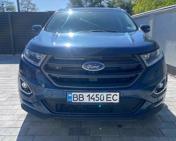 Синій Форд Едж, об'ємом двигуна 2 л та пробігом 122 тис. км за 11800 $, фото 1 на Automoto.ua