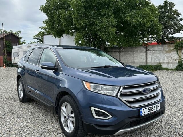 Синий Форд Эдж, объемом двигателя 2 л и пробегом 162 тыс. км за 16180 $, фото 1 на Automoto.ua