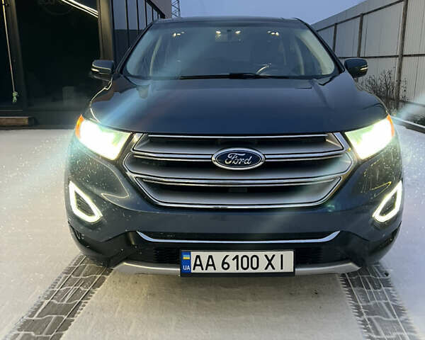 Синій Форд Едж, об'ємом двигуна 2 л та пробігом 110 тис. км за 16500 $, фото 1 на Automoto.ua