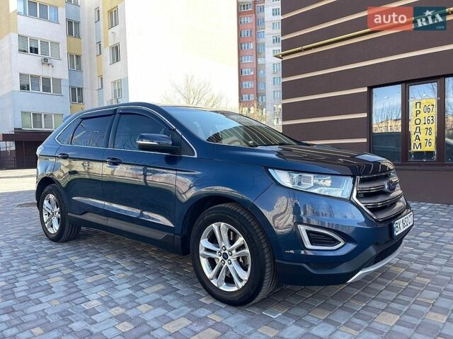 Синий Форд Эдж, объемом двигателя 2 л и пробегом 160 тыс. км за 12500 $, фото 1 на Automoto.ua