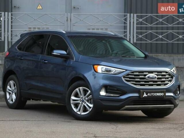 Синий Форд Эдж, объемом двигателя 2 л и пробегом 55 тыс. км за 20300 $, фото 1 на Automoto.ua