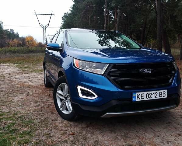 Синий Форд Эдж, объемом двигателя 2 л и пробегом 120 тыс. км за 18500 $, фото 1 на Automoto.ua