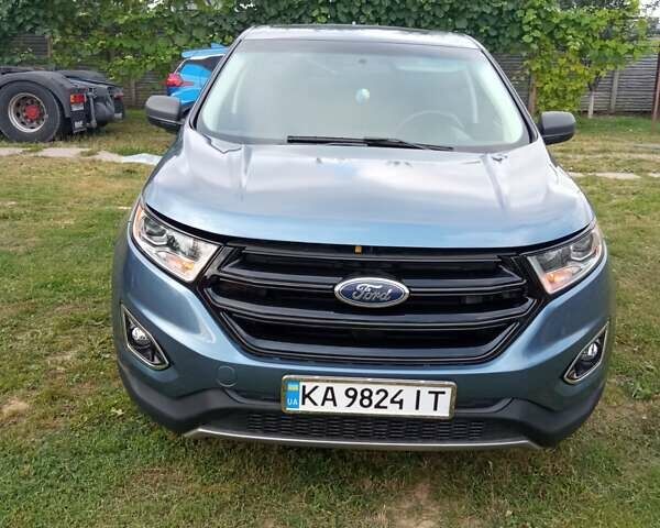 Синий Форд Эдж, объемом двигателя 2 л и пробегом 100 тыс. км за 17250 $, фото 1 на Automoto.ua