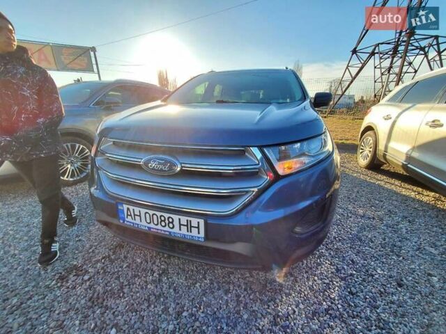Синий Форд Эдж, объемом двигателя 2 л и пробегом 120 тыс. км за 17000 $, фото 1 на Automoto.ua