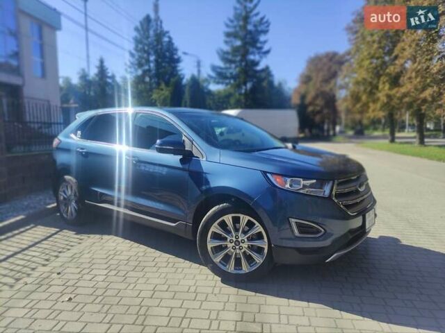 Синій Форд Едж, об'ємом двигуна 2 л та пробігом 140 тис. км за 16500 $, фото 1 на Automoto.ua