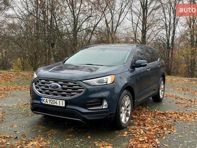 Синий Форд Эдж, объемом двигателя 2 л и пробегом 113 тыс. км за 18500 $, фото 1 на Automoto.ua